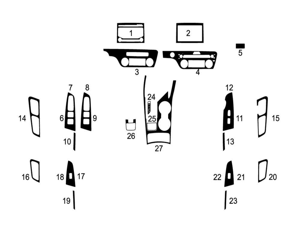 Kia Sportage 2017-2022 Dash Kit Diagram