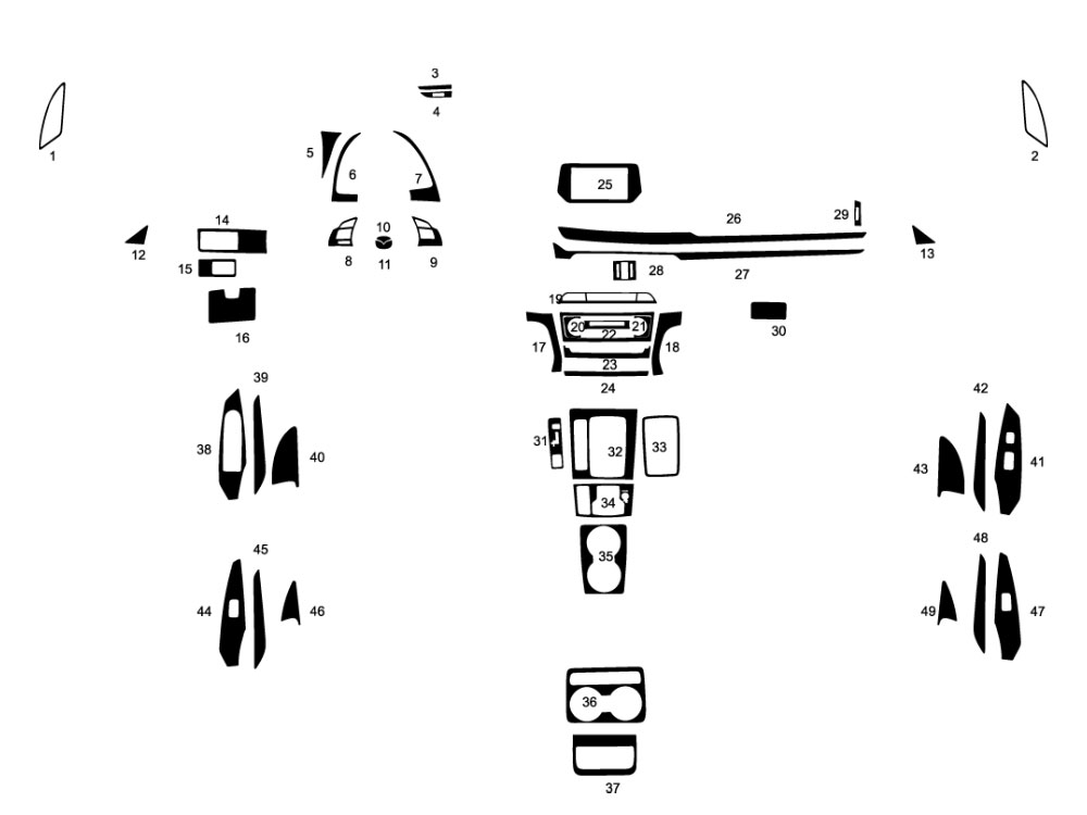 Mazda Mazda6 2016-2017.5 Dash Kit Diagram