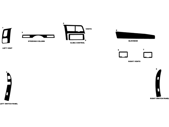 Mazda B-Series 1994-1994 Dash Kit Diagram