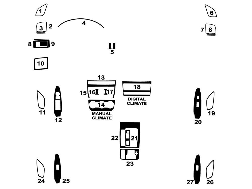 Mazda CX-5 2017-2024 Dash Kit Diagram