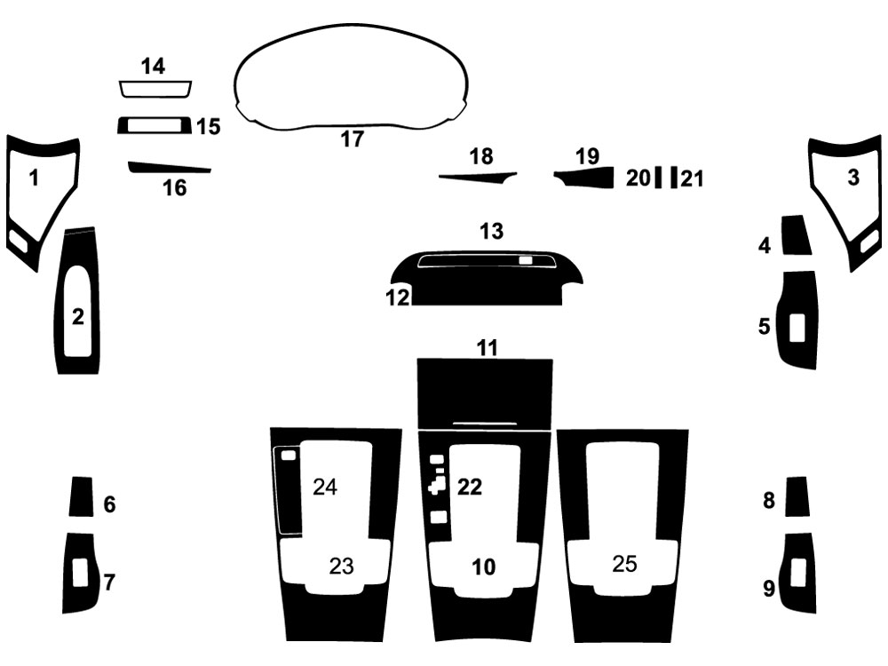 Mazda Mazda3 2021-2022 Dash Kit Diagram