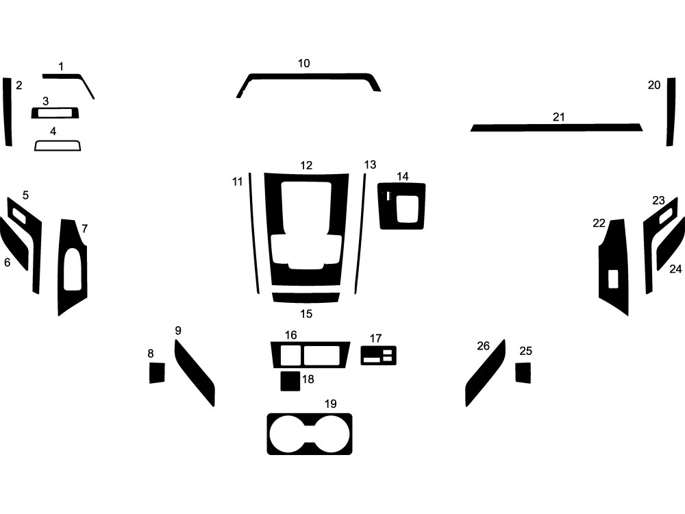 Mazda MX-30 2022-2022 Dash Kit Diagram