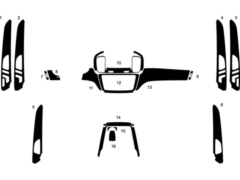 Rdash™ Mercedes-Benz GLE-Class 2016-2019 Camo Dash Kits