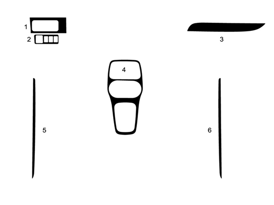 Mitsubishi Mirage 2014-2018 Dash Kit Diagram