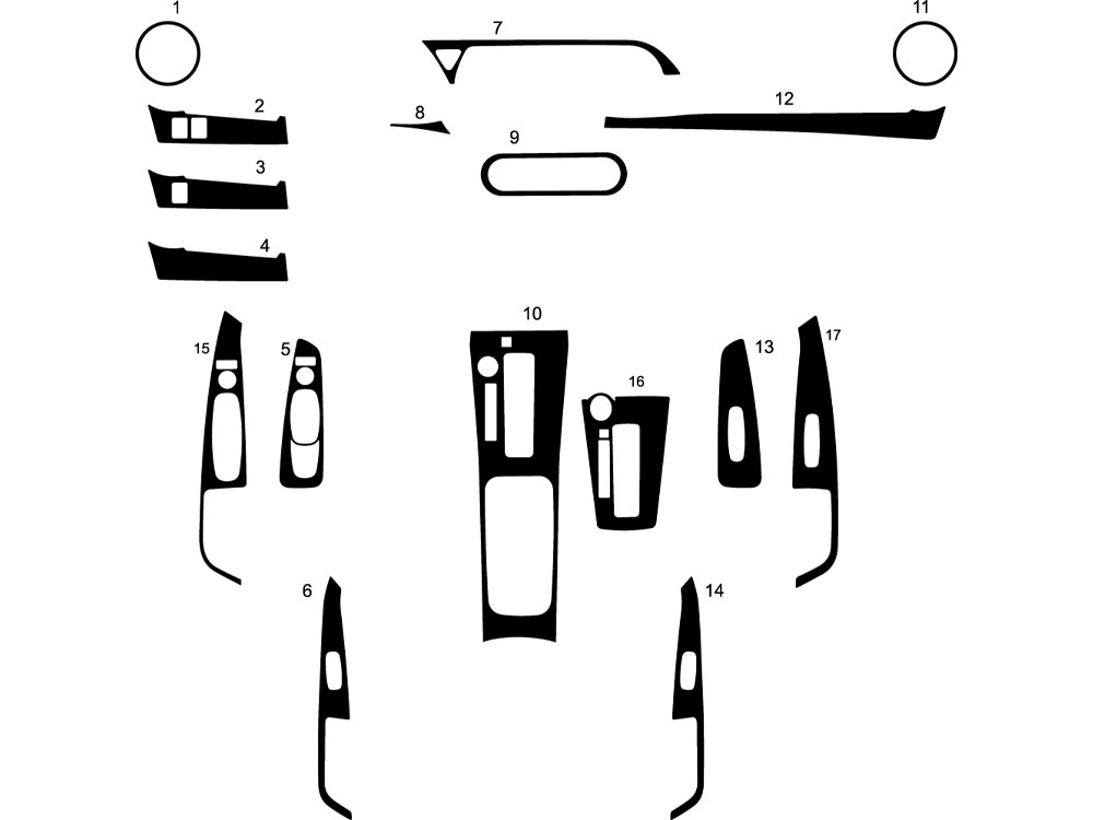 Nissan Kicks 2018-2024 Dash Kit Diagram