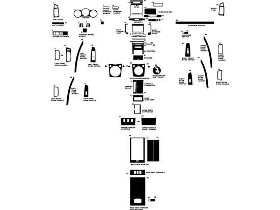 Nissan Maxima 2004-2006 Dash Kit Diagram