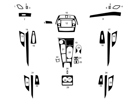 Rdash™ Nissan Maxima 2016-2023 Dash Kits