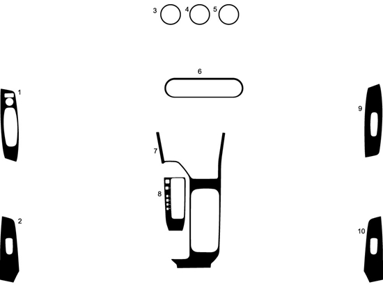 Nissan Sentra 2020-2021 Dash Kit Diagram