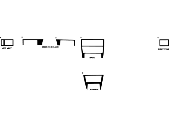 Nissan Sentra 1987-1991 Dash Kit Diagram