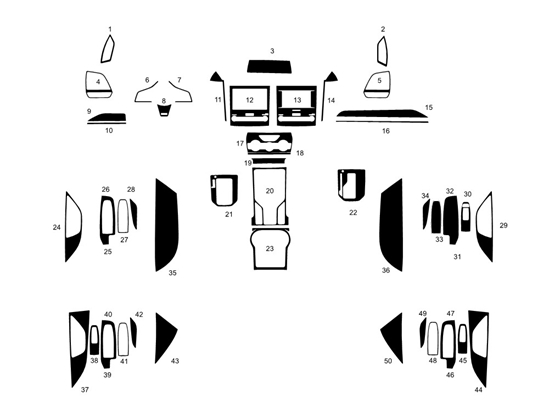 Subaru Forester 2019-2024 Dash Kit Diagram