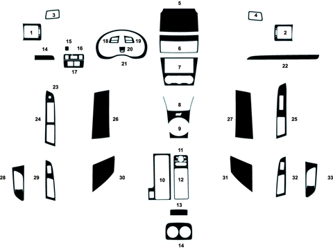 Rdash™ Subaru WRX 2015-2015 Camo Dash Kits (STi)