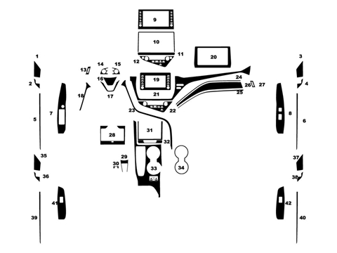 Rdash™ Toyota Camry 2021-2024 Aluminum Dash Kits