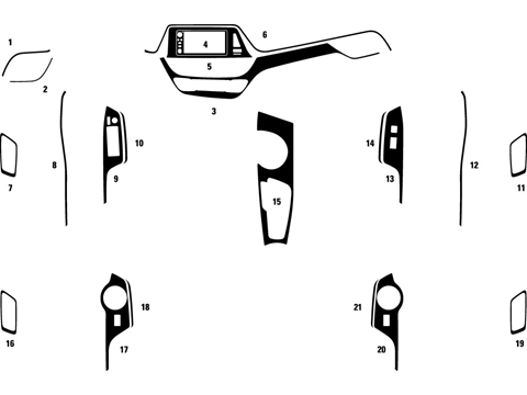 Rdash™ Toyota C-HR 2018-2023 Carbon Fiber Dash Kits