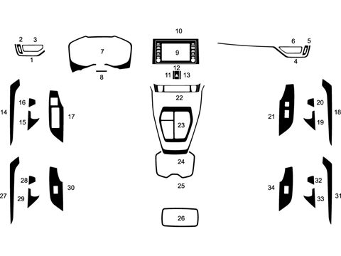 Rdash™ Toyota Rav4 2019-2024 Dash Kits