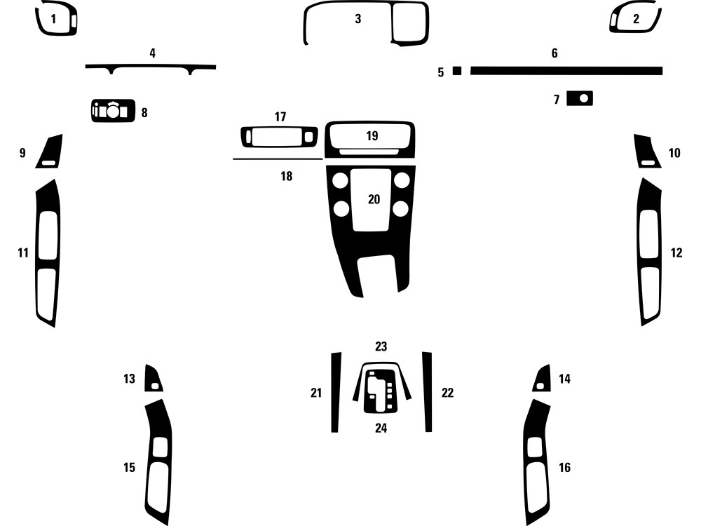 Volvo S60 2016-2024 Dash Kit Diagram