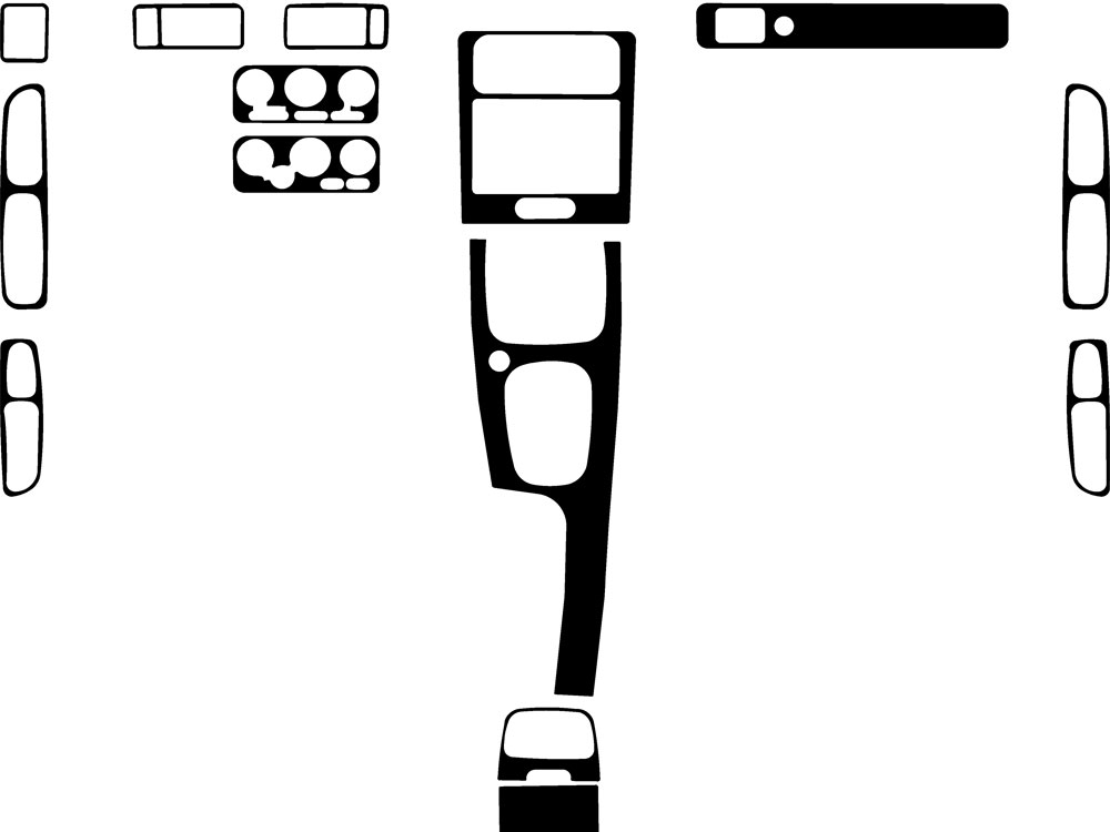 Volvo V70 1998-2000 Dash Kit Diagram