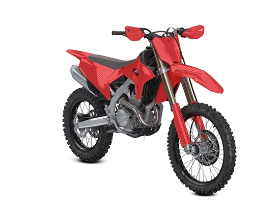 ORACAL 975 Carbon Fiber Geranium Red Dirt Bike Wraps