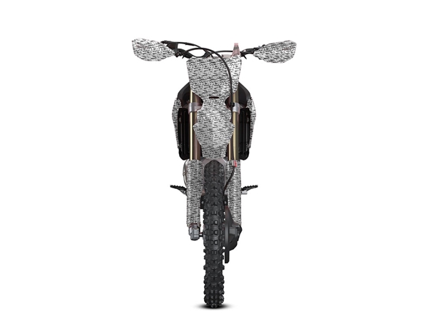 Rwraps 3D Carbon Fiber Silver (Digital) DIY Dirt Bike Wraps