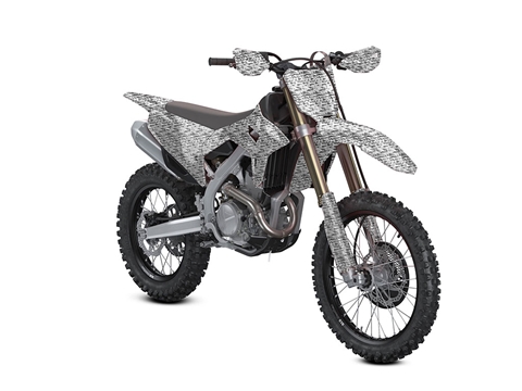 Rwraps™ 3D Carbon Fiber Silver (Digital) Dirt Bike Wraps