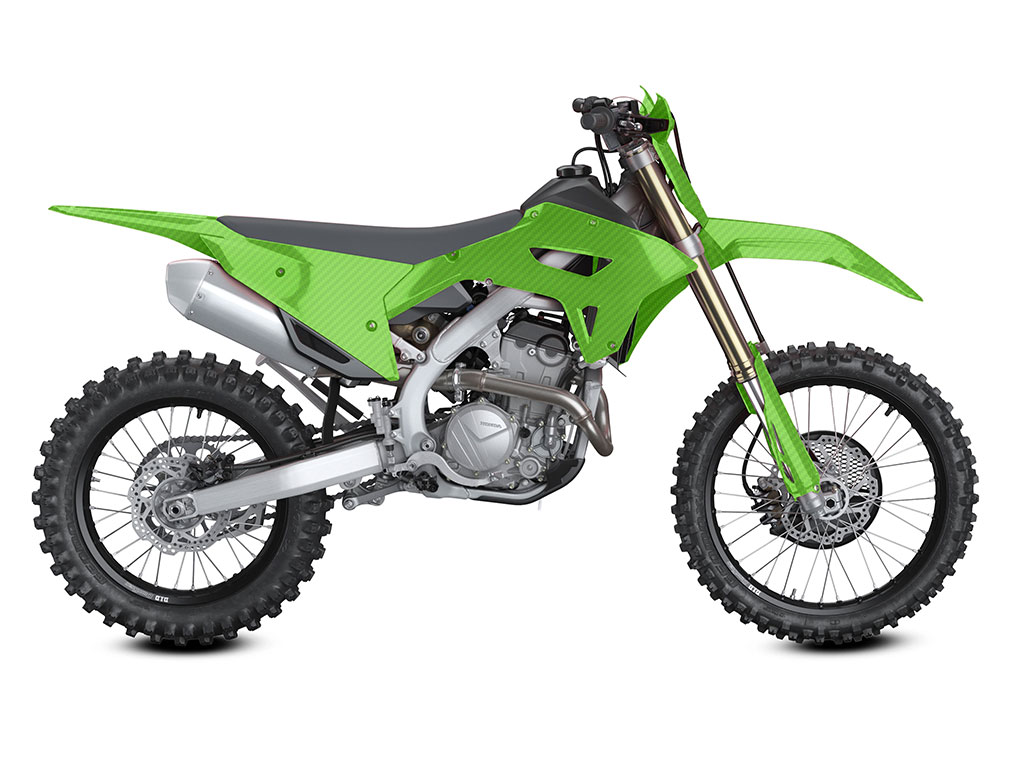 Rwraps 3D Carbon Fiber Green Do-It-Yourself Dirt Bike Wraps