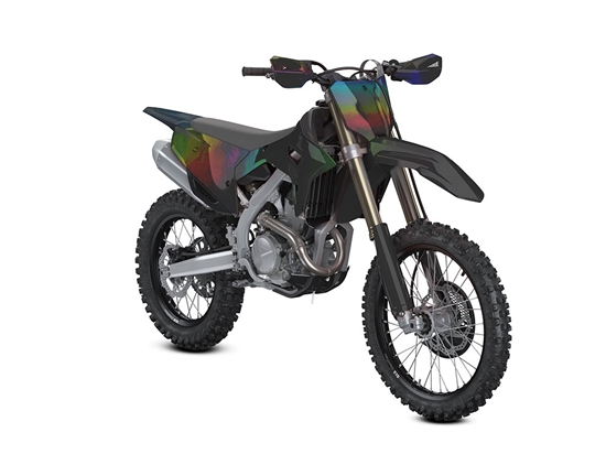 Rwraps Holographic Chrome Black Neochrome Dirt Bike Wraps