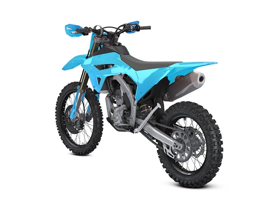 Rwraps Matte Chrome Light Blue Dirt Bike Vinyl Wraps