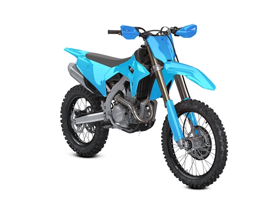 Rwraps Matte Chrome Light Blue Dirt Bike Wraps