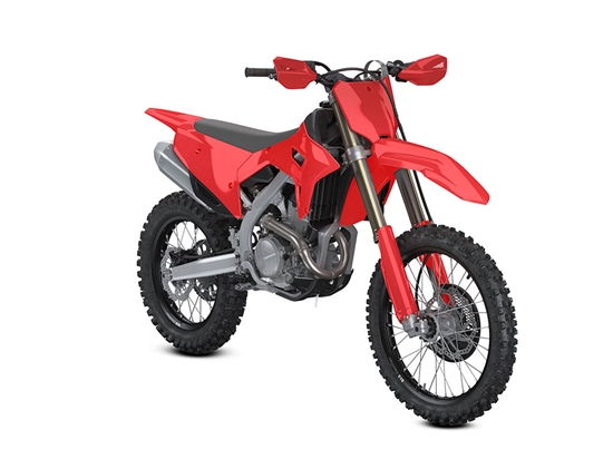 Rwraps Matte Chrome Red Dirt Bike Wraps