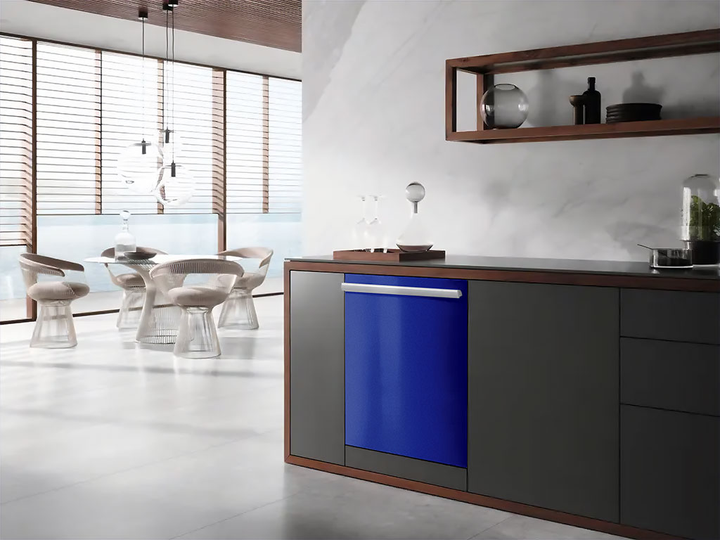 3M™ 1080 Gloss Cosmic Blue Wrapped Dishwasher Example