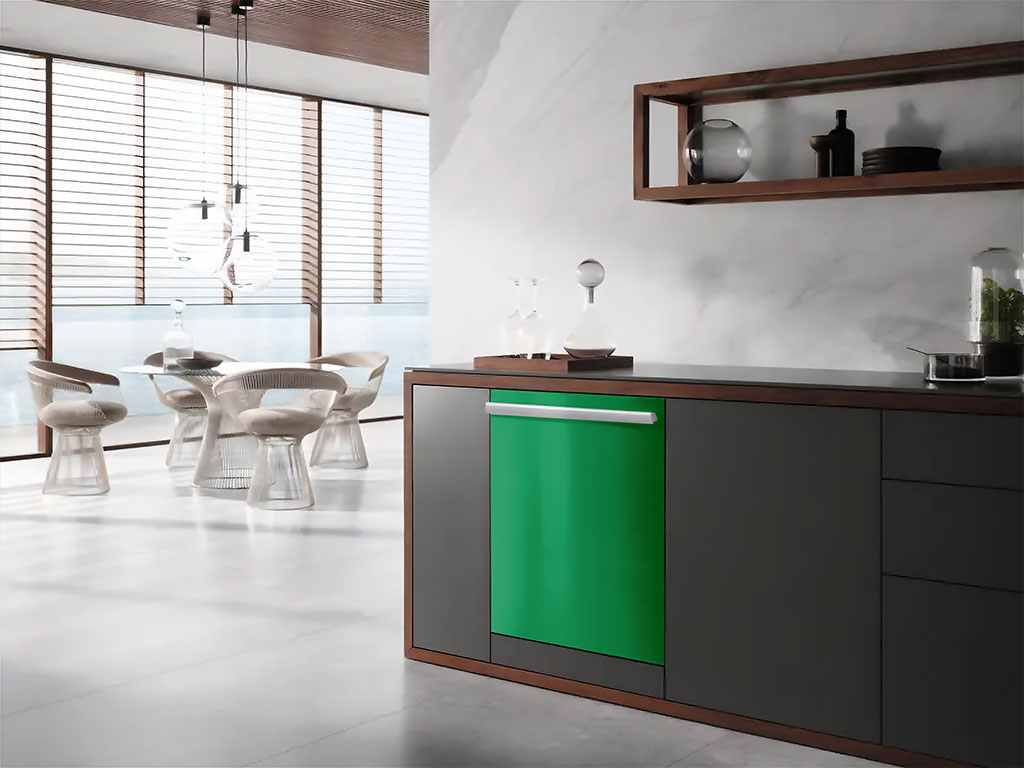 3M™ 1080 Gloss Kelly Green Wrapped Dishwasher Example