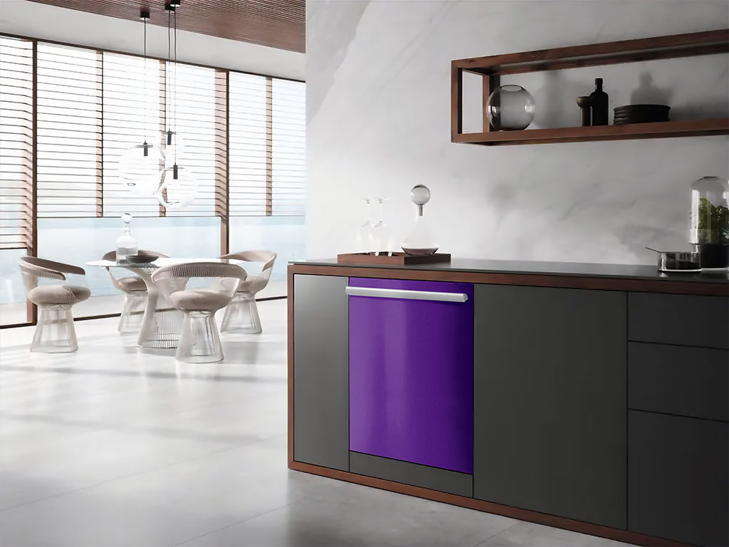 3M™ 1080 Gloss Plum Explosion Wrapped Dishwasher Example