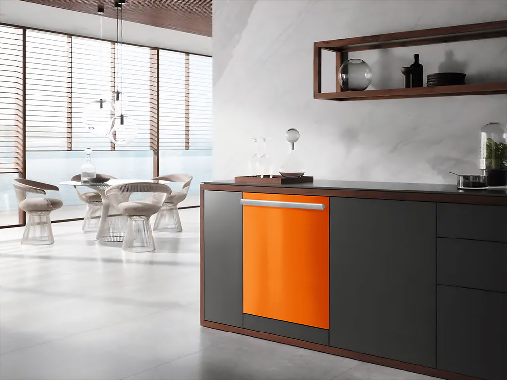 3M™ 2080 Gloss Deep Orange Wrapped Dishwasher Example