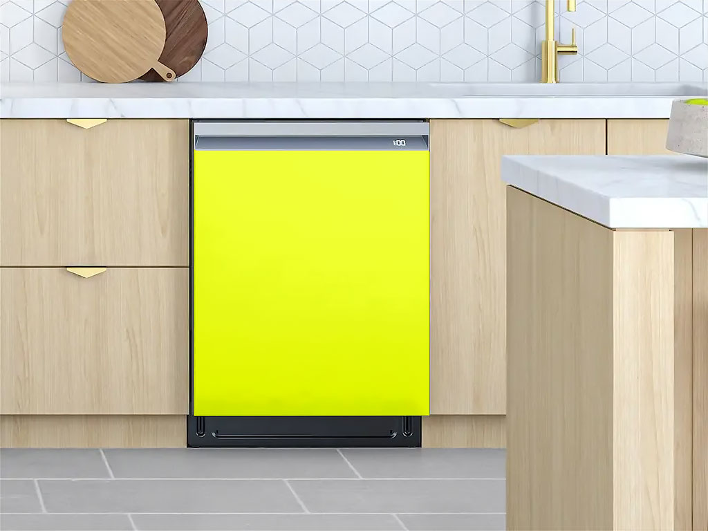 3M™ 1080 Satin Neon Fluorescent Yellow Custom Dishwasher Cover