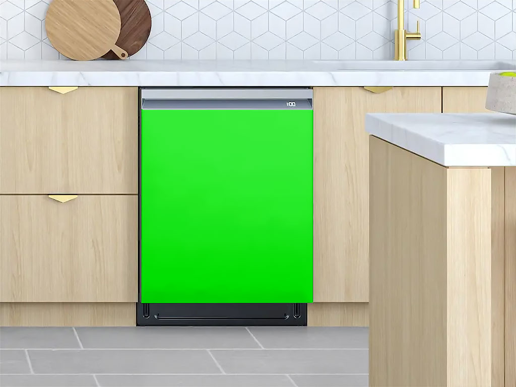 3M™ 1080 Satin Neon Fluorescent Green Custom Dishwasher Cover