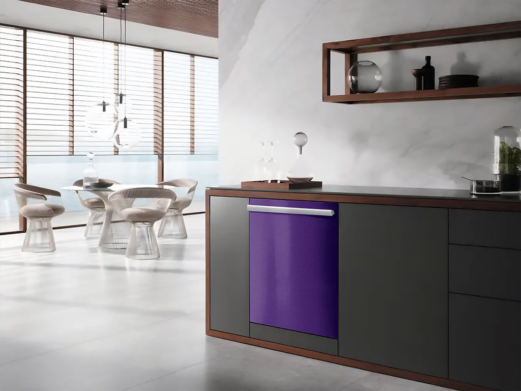 Avery Dennison™ SW900 Matte Metallic Purple Wrapped Dishwasher Example