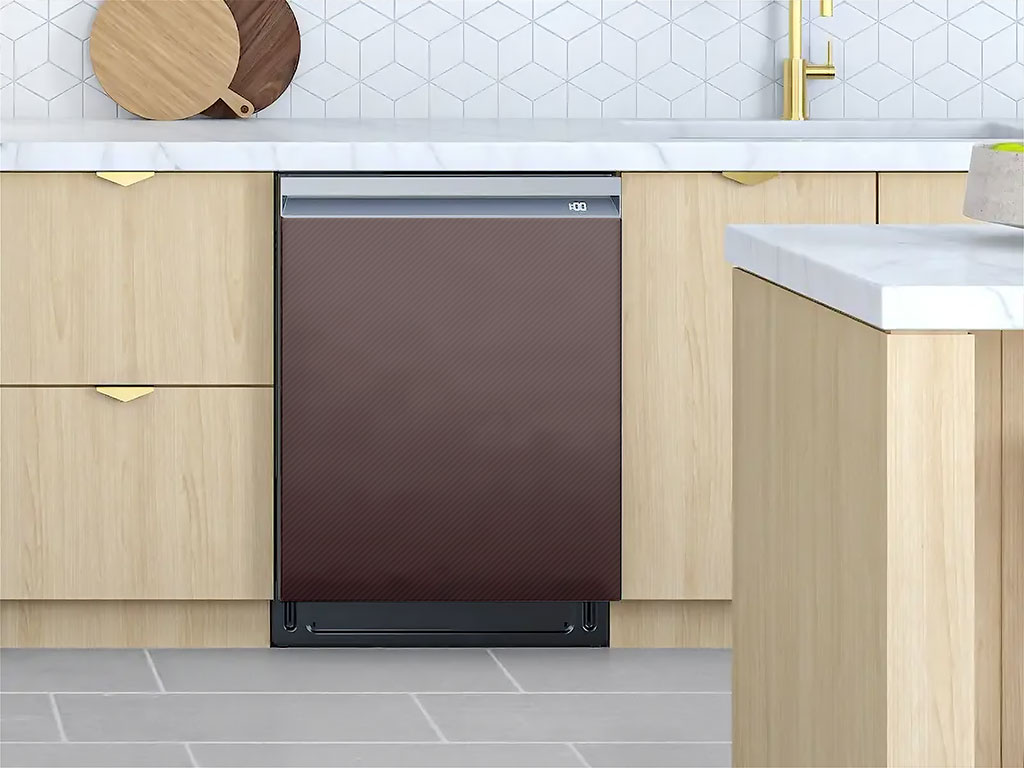 ORACAL® 975 Carbon Fiber Brown Custom Dishwasher Cover