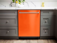 Rwraps™ Gloss Orange (Fire) Vinyl Dishwasher Wrap