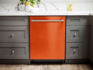 Rwraps™ Gloss Metallic Fire Orange Vinyl Dishwasher Wrap