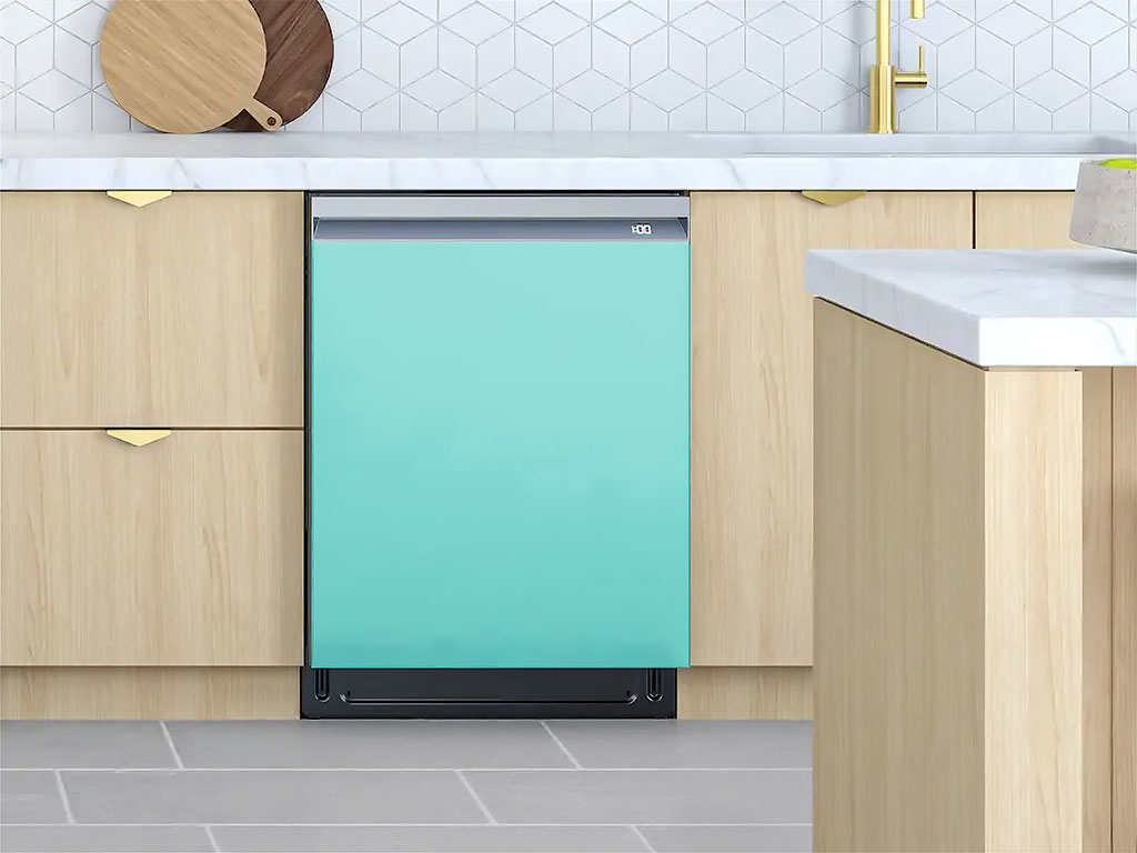Rwraps™ Gloss Turquoise Custom Dishwasher Cover