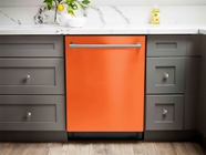 Rwraps™ Hyper Gloss Orange Vinyl Dishwasher Wrap