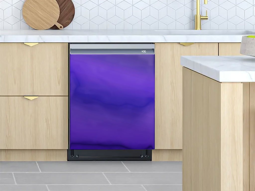 Rwraps™ Matte Chrome Purple Custom Dishwasher Cover