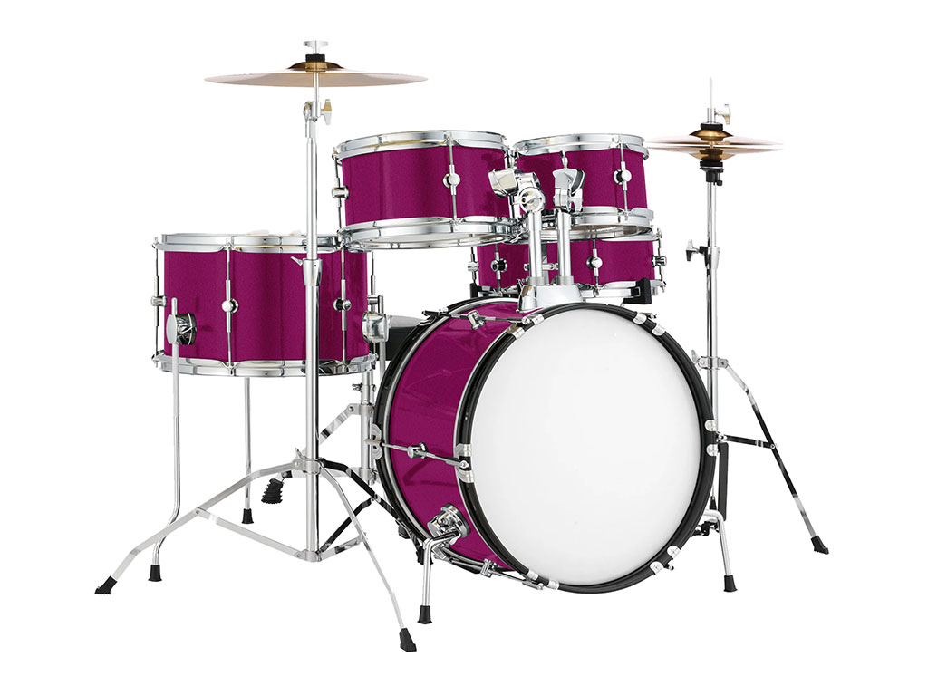 3M 1080 Gloss Fierce Fuchsia Drum Kit Wrap