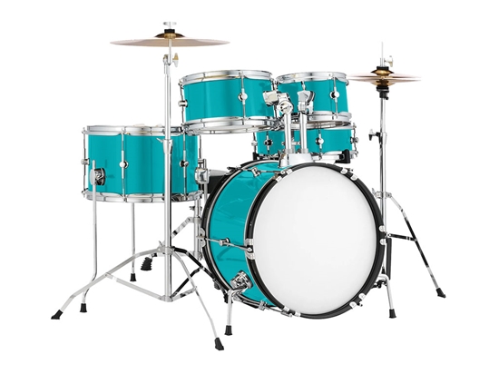 3M 1080 Gloss Atomic Teal Drum Kit Wrap