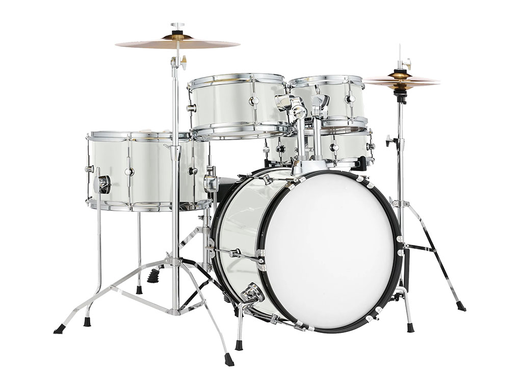 3M 2080 Satin White Drum Kit Wrap