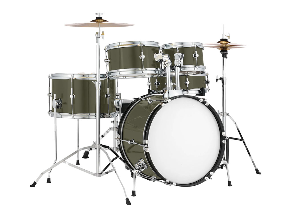 Avery Dennison SW900 Matte Khaki Green Drum Kit Wrap