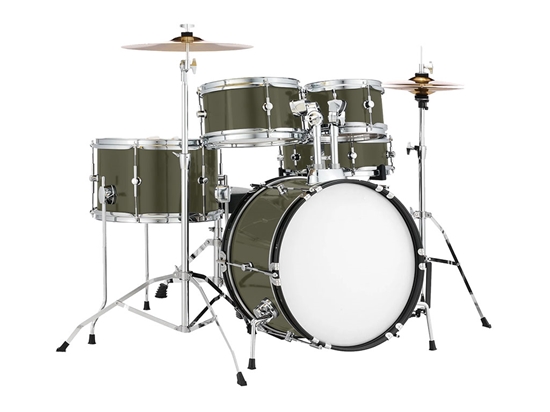 Avery Dennison SW900 Satin Khaki Green Drum Kit Wrap