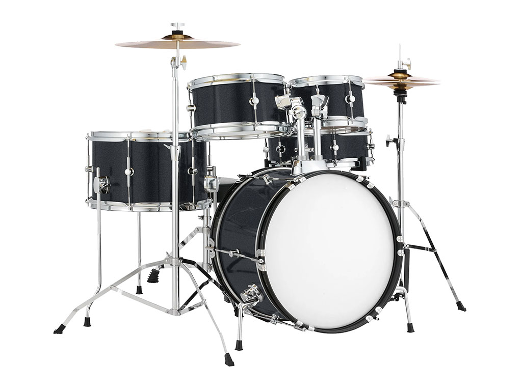 ORACAL 970RA Gloss Metallic Anthracite Drum Kit Wrap