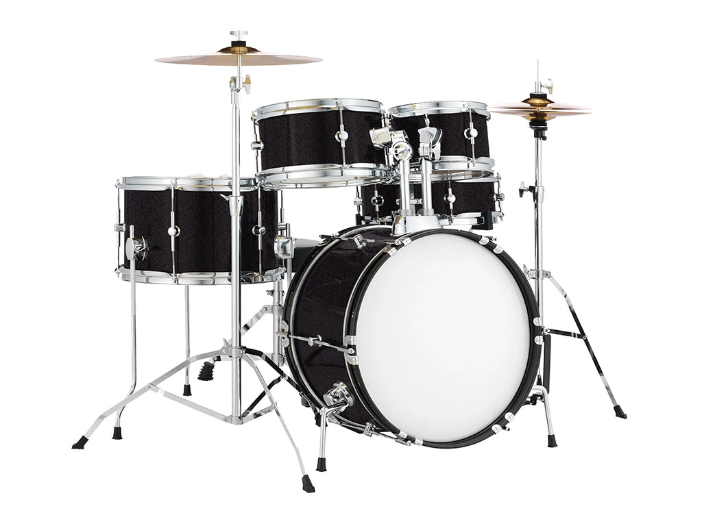 ORACAL 970RA Metallic Black Drum Kit Wrap