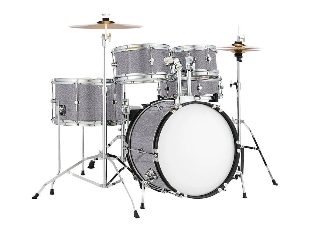 ORACAL 975 Emulsion Silver Gray Drum Kit Wrap