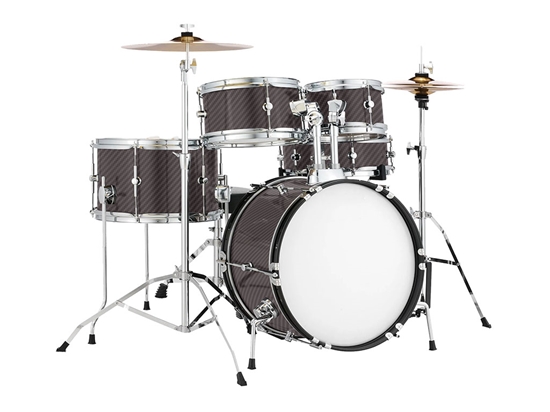 ORACAL 975 Carbon Fiber Anthracite Drum Kit Wrap